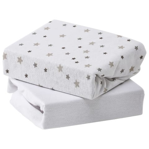 2 Pack Cot Fitted Sheet