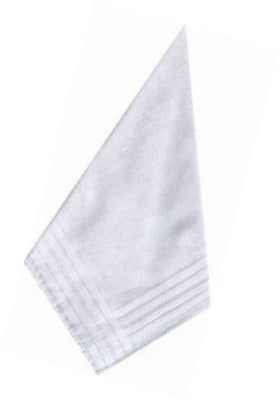 Plain sale white handkerchief