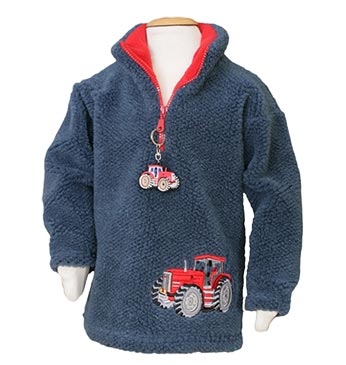 Boys Red Tractor fleece Style 1343 with tractor keyring