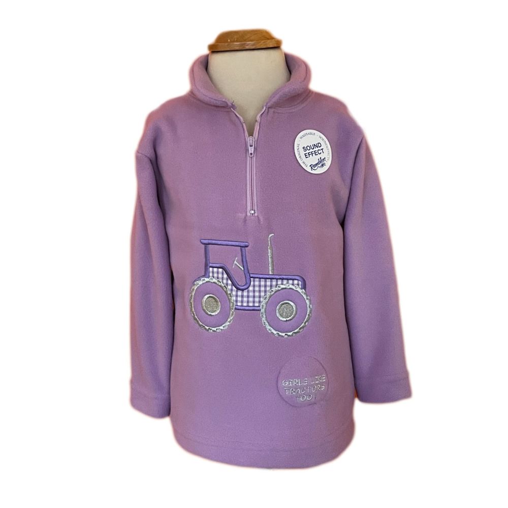 girls tractor fleece