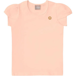 Milon Girl's Summer Cap Sleeve TShirt 14334E Peach