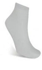 Ladies White Cotton Rich Trainer Socks 3 Pair Pack 4-8 by Pro Hike