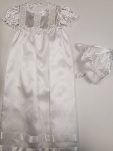 Visara Christening Gown Rose Waist G002