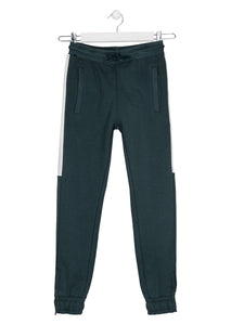 Losan Boy's  Sweatpants with Cream Stripe Inlay 22F-6018AL Navy