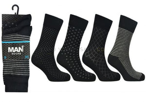 Man Basics 3 Pack Mens Socks  2488 Multi