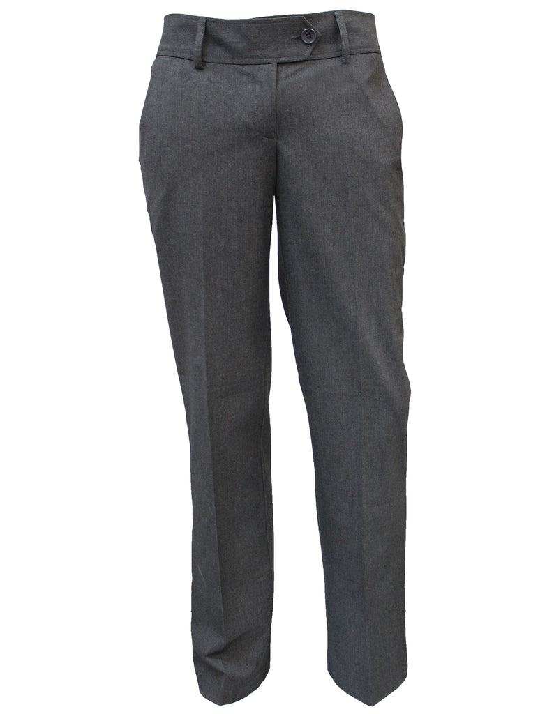 Girls' Grey School Trousers with Zipper Pockets – ApparelXchange CIC