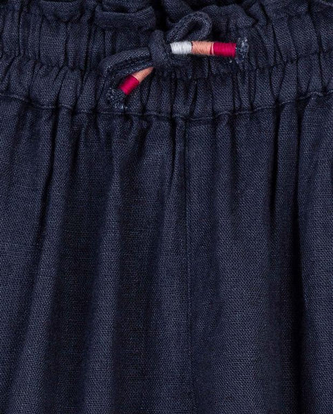 Losan Girls Linen Pants 316-9790AL Navy