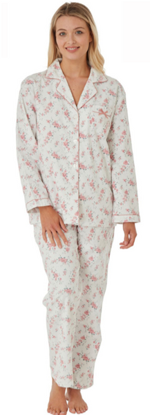 Lady Olga Verity Flanlette 100% Brushed Cotton  Wincyette pyjamas