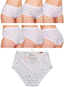 3 Pack Ladies Cotton Stretch Comfort Full Maxi Briefs Seamless Knickers  Plus Size Underwear Seam Free UK 12-30