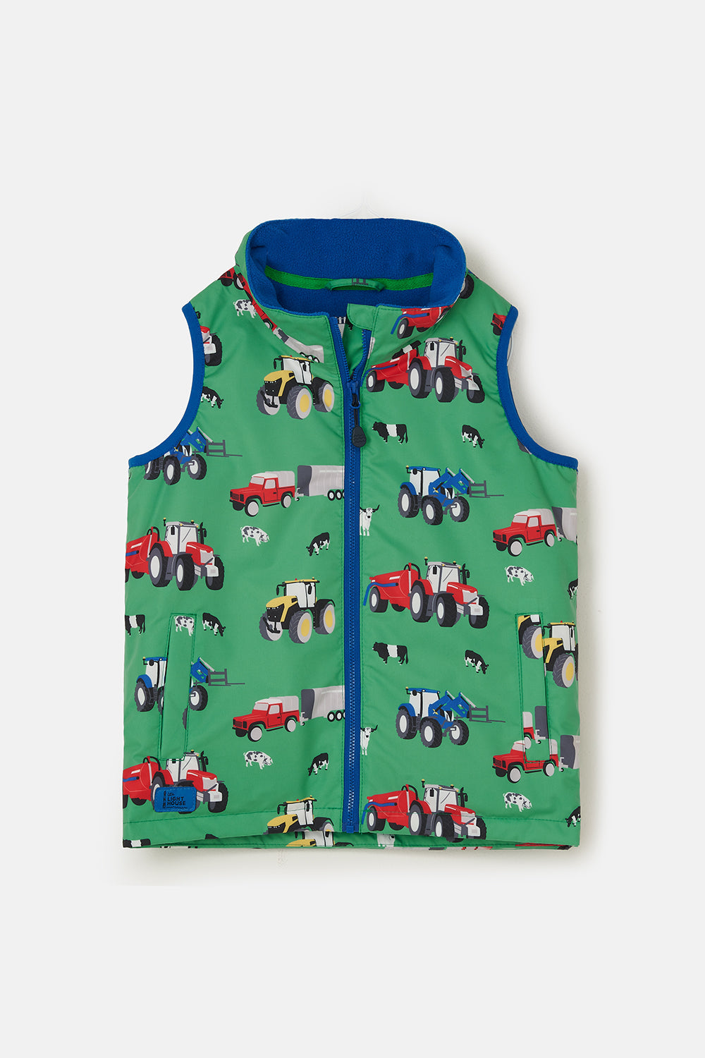 Little Lighthouse Alex Gilet - Peagreen Tractor Print