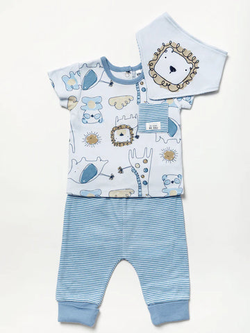 Homegrown Baby Baby 3pc Jogger Set - Lion B03558 0rganic