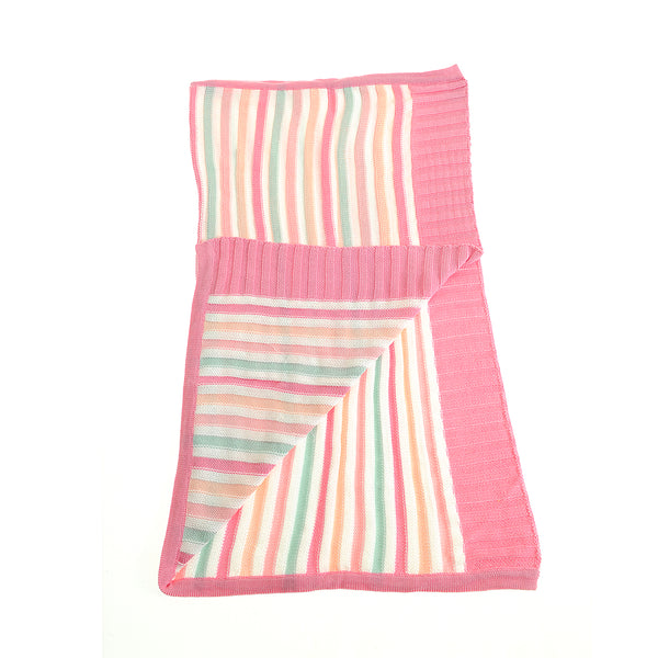 Baby  Girl Striped  Blanket