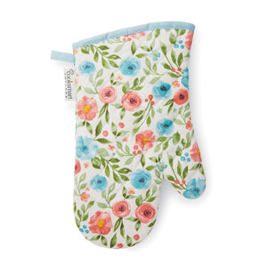 Cooksmart  Country Floral Single Gauntlet Oven Glove SG1379