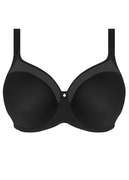 Elomi Smooth Underwired Moulded non padded T-shirt Bra Black