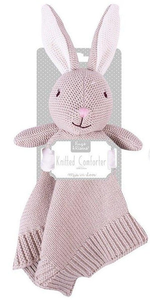 KNITTED BUNNY COMFORTER FS855
