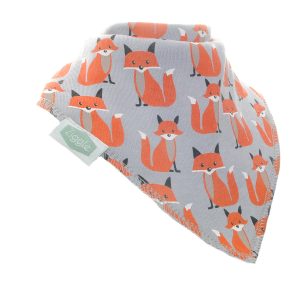 Ziggle Knotted Hat Foxes on Grey Hat