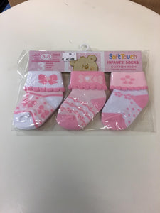 Baby   Girl 3 pack  Socks S67