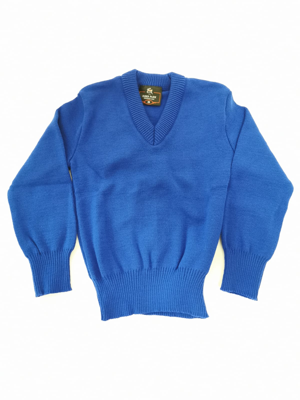 royal plain v neck school jumper 