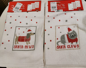 christmas  tea towels
