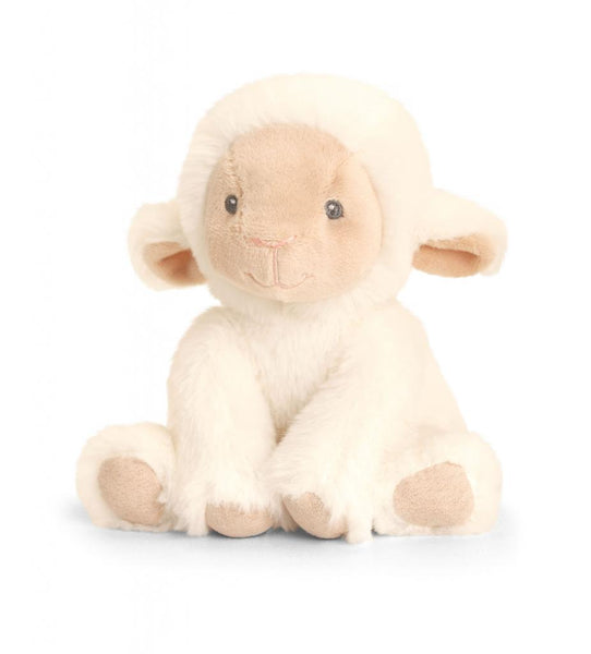 baby's lamb cuddly toy