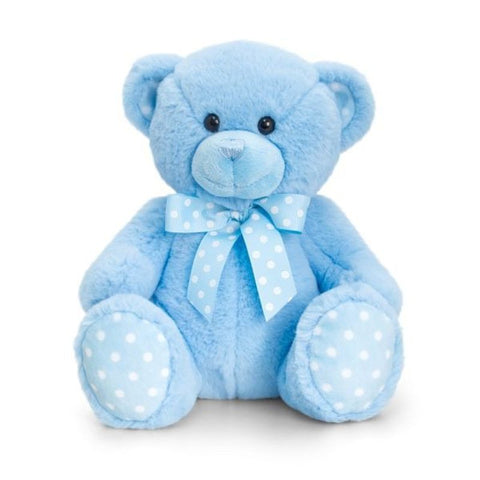Keel Toys Blue Baby Spotty Bear (35cm)
