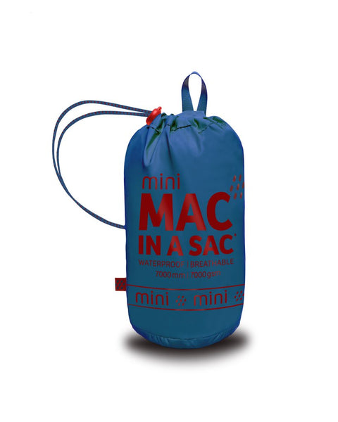 MAC IN A SAC MINI KIDS UNISEX WATERPROOF PACKABLE JACKET NAVY