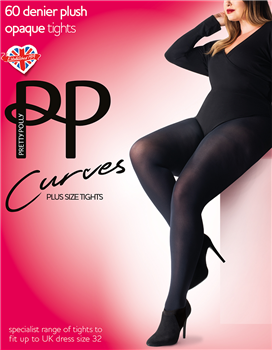 Pretty Polly Curves 60 denier Ladies Opaque Tights Charles Fay