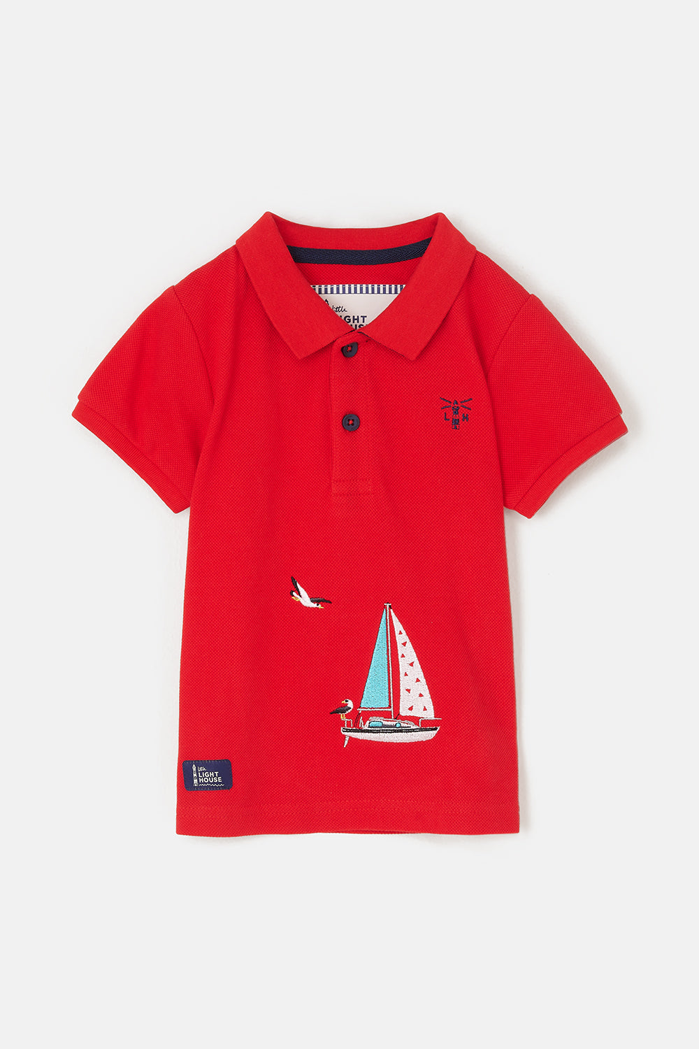 Little Lighthouse Pier Short Sleeve - Pillarbox and Boat