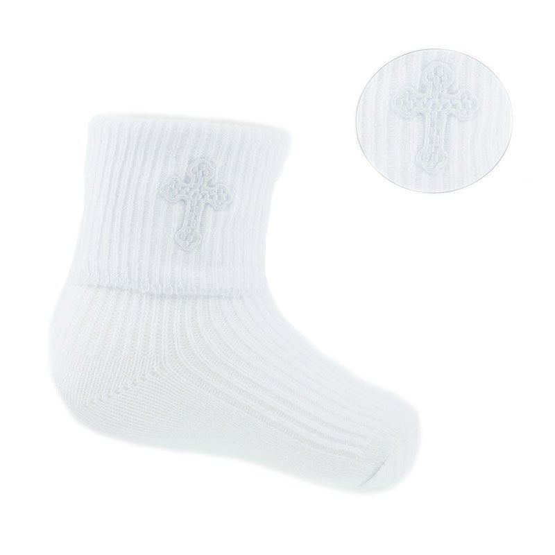 Soft Touch Boys Christening Socks  S12W
