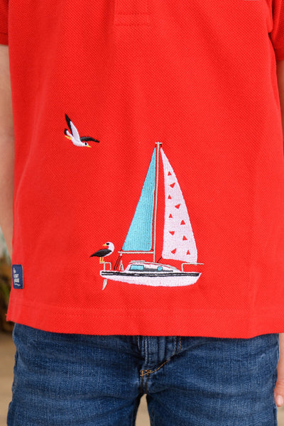 Little Lighthouse Pier Short Sleeve - Pillarbox and Boat