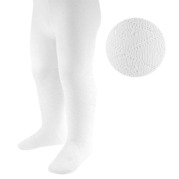 Infants White Tights Style T31W Soft Touch