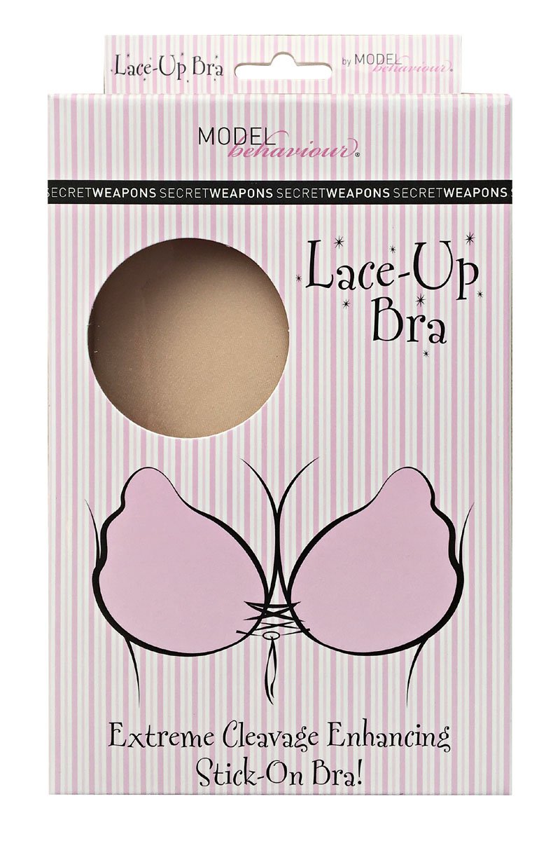 Stick on cups " Lace up  Bra SW045