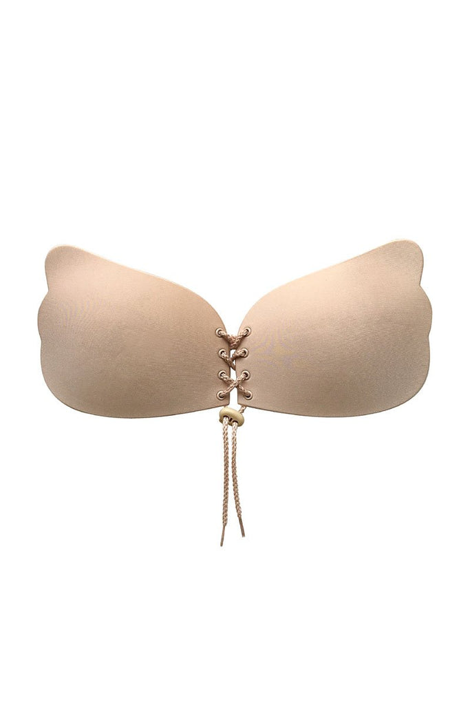 Stick on cups  Lace up Bra SW045 BY SECRET WEAPONS – Charles Fay