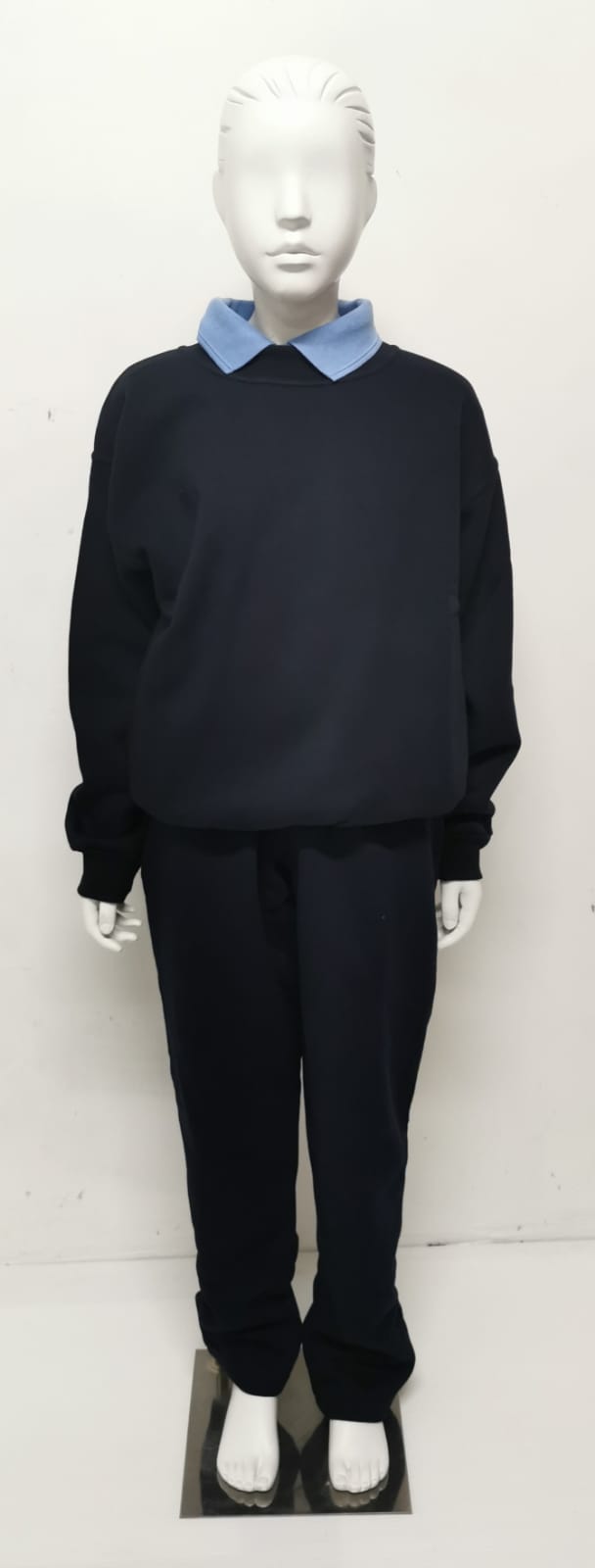  school navy track suit top