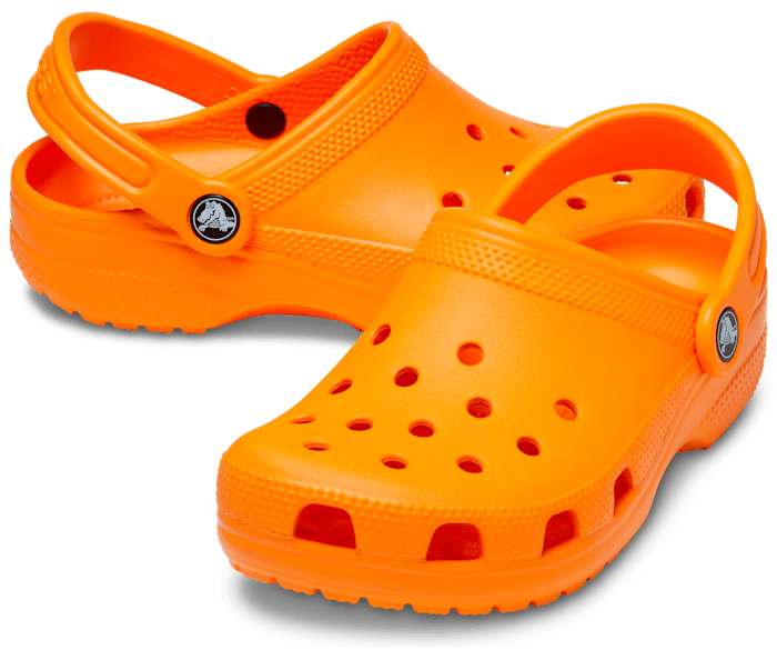 Womens orange fashion crocs