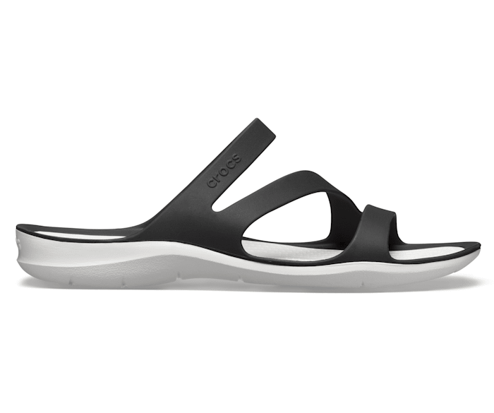 Crocs Womens Swiftwater Sandal 203998 Black White Charles Fay