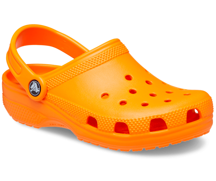 Bright orange shop crocs