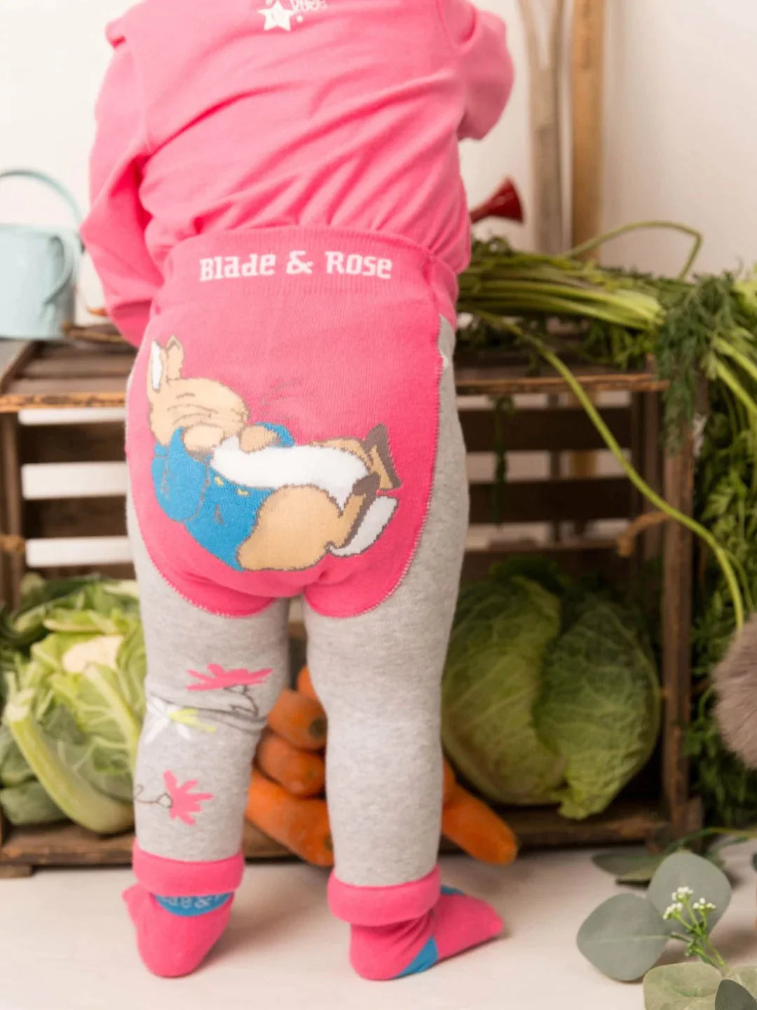 Blade & Rose Peter Rabbit Floral Leggings Pink