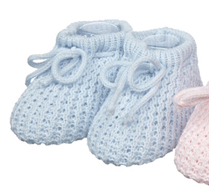BABY   BOY KNITTED  BOOTIES