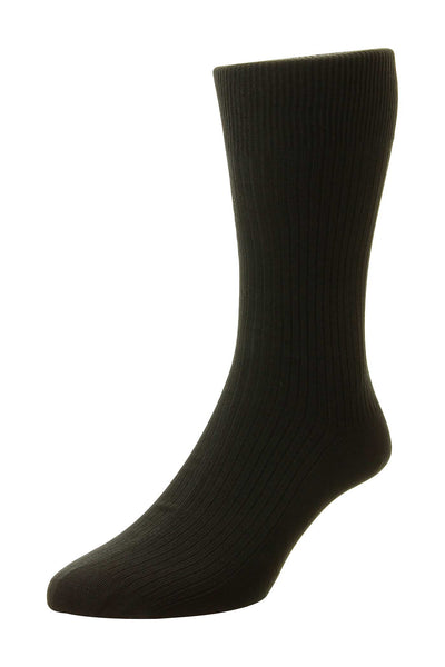 Pure Cotton Rib Socks - HJ114