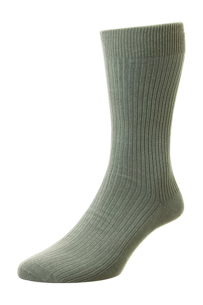 Pure Cotton Rib Socks - HJ114