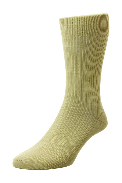 Pure Cotton Rib Socks - HJ114