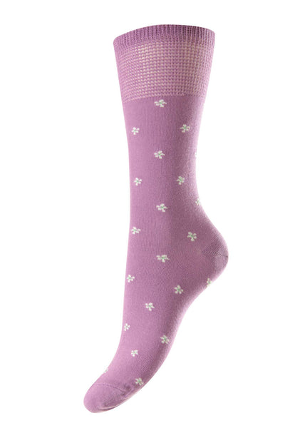 HJ Hall Women's Cotton Comfort Top Socks HJ530 Daisy