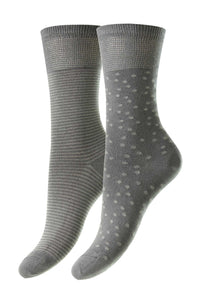 HJ Hall Women's Bamboo Comfort Top Socks (2 Pair Pack) HJ532