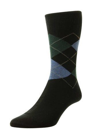 Argyle - Men's Cotton Softop® Socks - HJ89