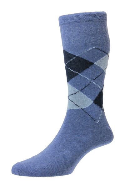 Argyle - Men's Cotton Softop® Socks - HJ89