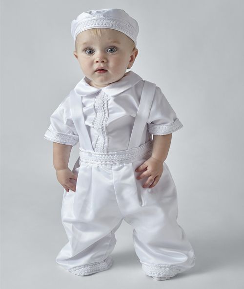 Sevva Boys 3 Piece Christening Outfit - Kevin White