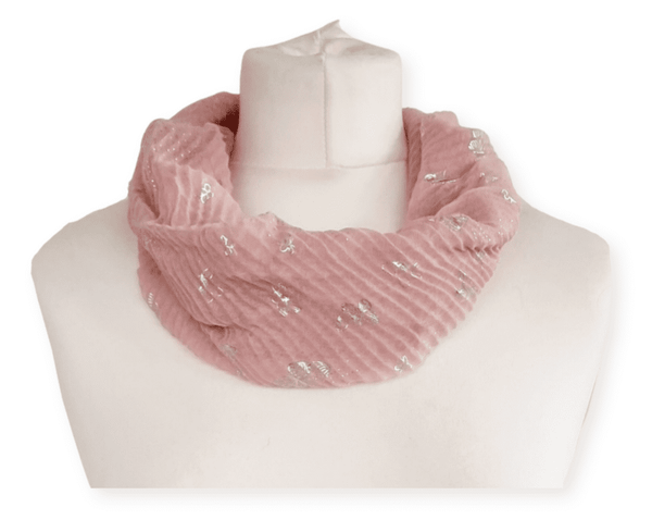 Silver Foil Butterfly Magnetic Crinkle Scarf Magnetic 3 ASST