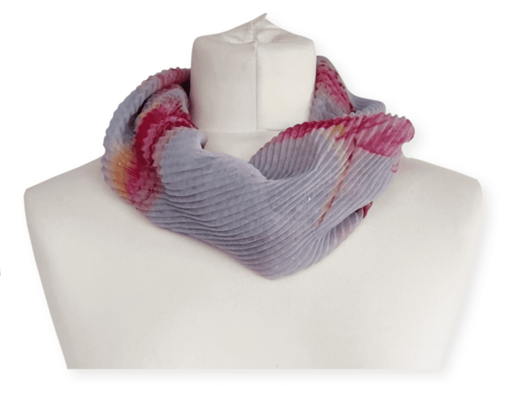 Feather Crinkle Magnetic Scarf 3 ASST RC22172