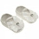 Soft Touch Baby Girl Christening Shoes with Bow Cream